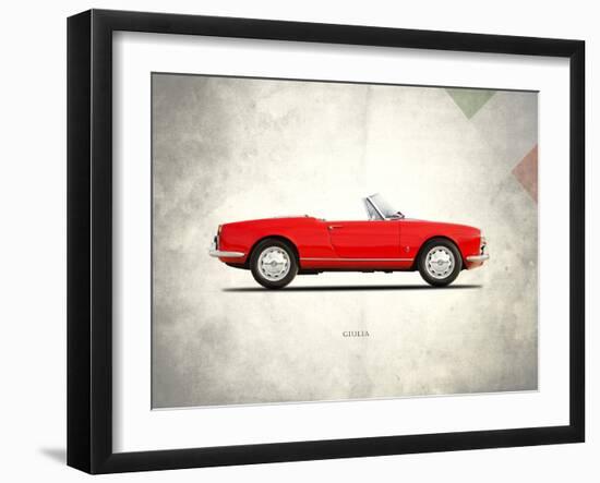 Alfa-Romeo Giulia 1600 Spider-Mark Rogan-Framed Art Print