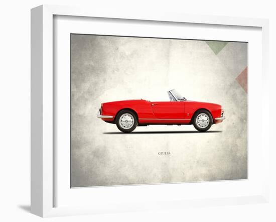 Alfa-Romeo Giulia 1600 Spider-Mark Rogan-Framed Art Print