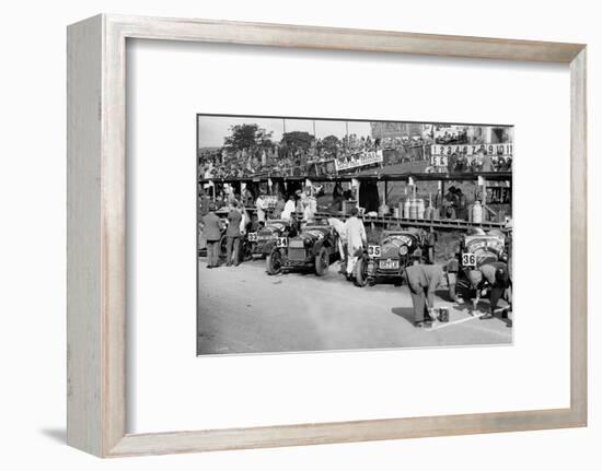 Alfa Romeos in the pits at the RAC TT Race, Ards Circuit, Belfast, 1929-Bill Brunell-Framed Photographic Print