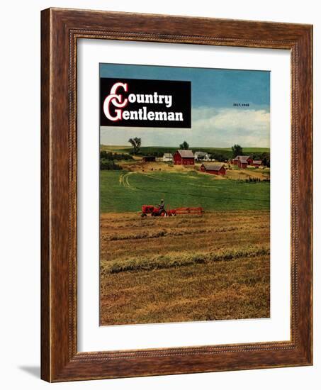 "Alfalfa Field," Country Gentleman Cover, July 1, 1948-Herb Zeck-Framed Giclee Print