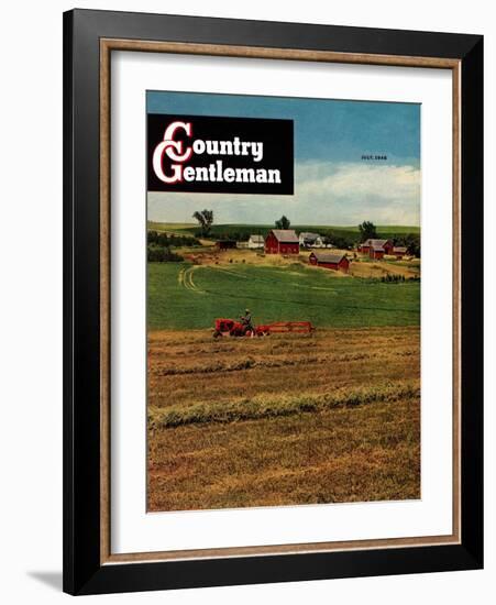 "Alfalfa Field," Country Gentleman Cover, July 1, 1948-Herb Zeck-Framed Giclee Print