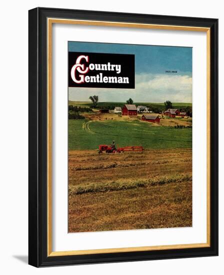 "Alfalfa Field," Country Gentleman Cover, July 1, 1948-Herb Zeck-Framed Giclee Print