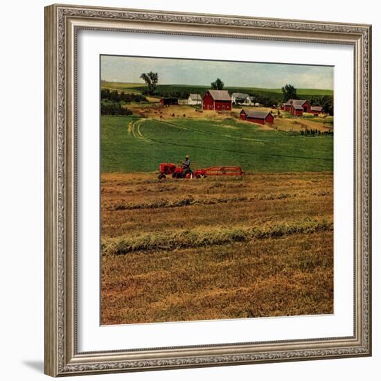 "Alfalfa Field,"July 1, 1948-Herb Zeck-Framed Giclee Print