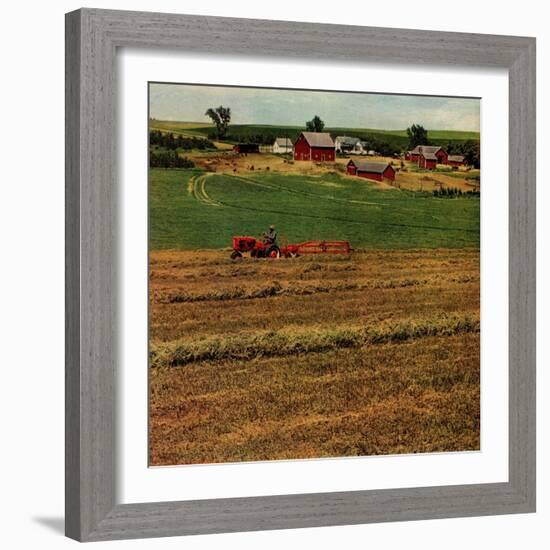 "Alfalfa Field,"July 1, 1948-Herb Zeck-Framed Giclee Print