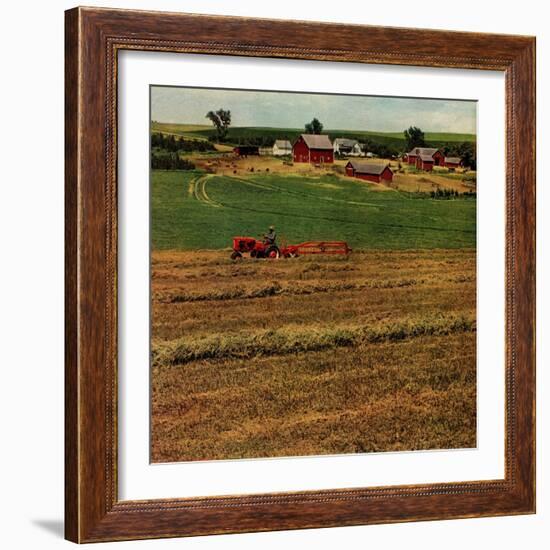 "Alfalfa Field,"July 1, 1948-Herb Zeck-Framed Giclee Print