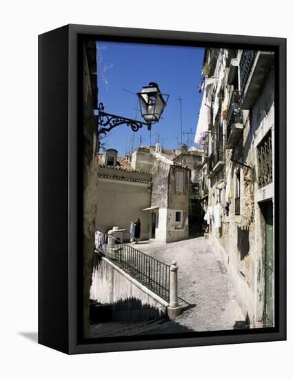 Alfama District, Lisbon, Portugal-Michael Jenner-Framed Premier Image Canvas