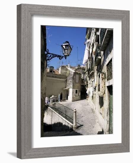 Alfama District, Lisbon, Portugal-Michael Jenner-Framed Photographic Print