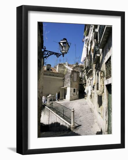 Alfama District, Lisbon, Portugal-Michael Jenner-Framed Photographic Print