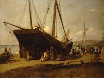 Boatyard in Venice-Alfonso Hollaender-Giclee Print