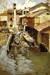 Boatyard in Venice-Alfonso Hollaender-Giclee Print
