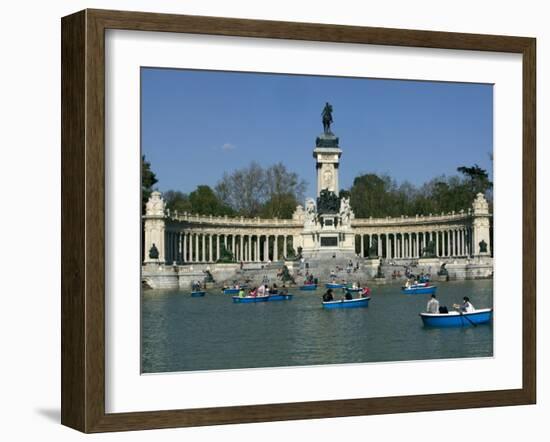 Alfonso XII Monument, Retiro Park, Madrid, Spain, Europe-Marco Cristofori-Framed Photographic Print