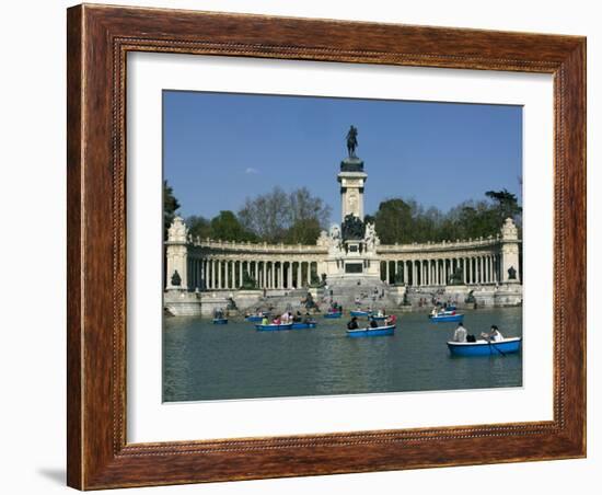 Alfonso XII Monument, Retiro Park, Madrid, Spain, Europe-Marco Cristofori-Framed Photographic Print