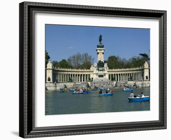 Alfonso XII Monument, Retiro Park, Madrid, Spain, Europe-Marco Cristofori-Framed Photographic Print