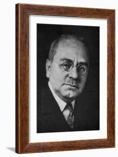 Alfred Adler (B/W Photo)-Austrian Photographer-Framed Giclee Print