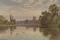 Henley on Thames, 1904 (Oil on Canvas)-Alfred Augustus Glendening-Giclee Print