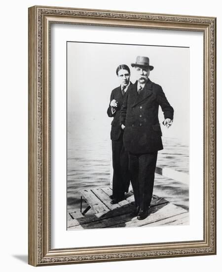 Alfred Cortot (1877-1962) and Gabriel Faure (1845-1924), Early 20th Century (B/W Photo)-French Photographer-Framed Giclee Print