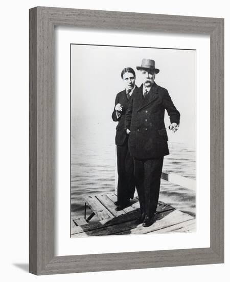 Alfred Cortot (1877-1962) and Gabriel Faure (1845-1924), Early 20th Century (B/W Photo)-French Photographer-Framed Giclee Print