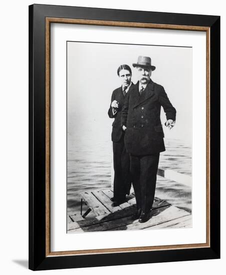 Alfred Cortot (1877-1962) and Gabriel Faure (1845-1924), Early 20th Century (B/W Photo)-French Photographer-Framed Giclee Print