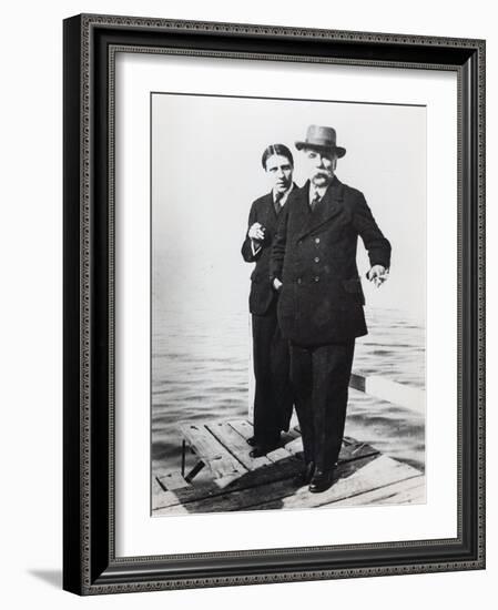Alfred Cortot (1877-1962) and Gabriel Faure (1845-1924), Early 20th Century (B/W Photo)-French Photographer-Framed Giclee Print
