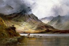 A View of Loch Lomond near Inversnaid, Scotland-Alfred Fontville de Breanski-Giclee Print