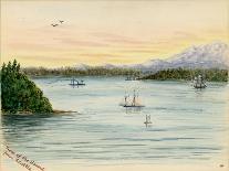 View of the Sound From Seattle-Alfred Downing-Mounted Giclee Print