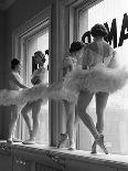 Ballerinas Standing on Window Sill in Rehearsal Room, George Balanchine's School of American Ballet-Alfred Eisenstaedt-Photographic Print