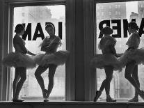 Ballerinas Standing on Window Sill in Rehearsal Room, George Balanchine's School of American Ballet-Alfred Eisenstaedt-Photographic Print