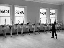 Ballerinas on Window Sill in Rehearsal Room at George Balanchine's School of American Ballet-Alfred Eisenstaedt-Photographic Print