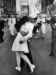 American Sailor Clutching a White-Uniformed Nurse in a Passionate Kiss in Times Square-Alfred Eisenstaedt-Photographic Print