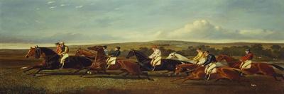 Coach and Four Horses on the Open Road-Alfred Frank De Prades-Framed Giclee Print