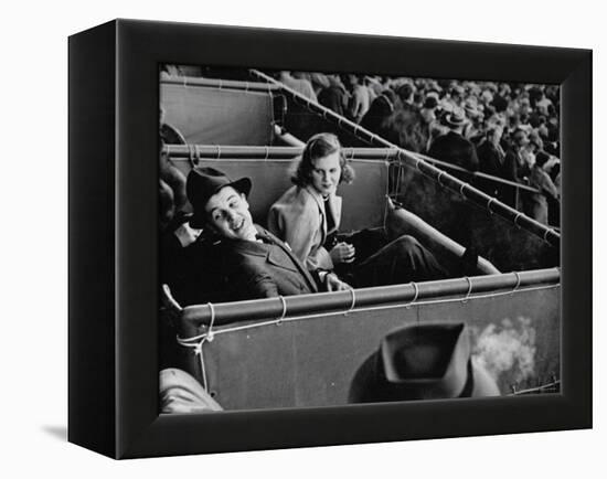 Alfred G. Vanderbilt and Alice G. Preston Sitting in a Grandstand Box at the Santa Anita Racetrack-Rex Hardy Jr.-Framed Premier Image Canvas