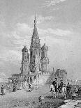 St. Basil's Cathedral, Moscow, Engraved by Turnbull, 1835 (Engraving)-Alfred Gomersal Vickers-Framed Giclee Print