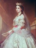 Portrait of Charlotte of Saxe-Cobourg-Gotha Princess of Belgium and Empress of Mexico-Alfred Graeffle-Premier Image Canvas