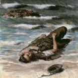 Casualty on the Beach at Dieppe, 1945-Alfred Hierl-Mounted Giclee Print