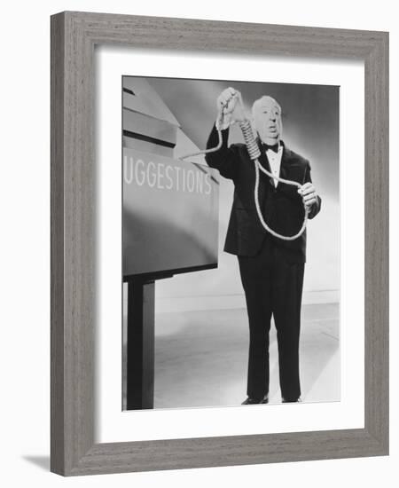 Alfred Hitchcock, Alfred Hitchcock Presents, 1955-null-Framed Photographic Print