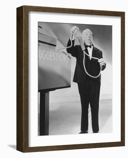 Alfred Hitchcock, Alfred Hitchcock Presents, 1955-null-Framed Photographic Print