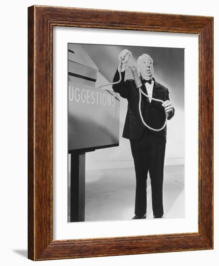 Alfred Hitchcock, Alfred Hitchcock Presents, 1955-null-Framed Photographic Print