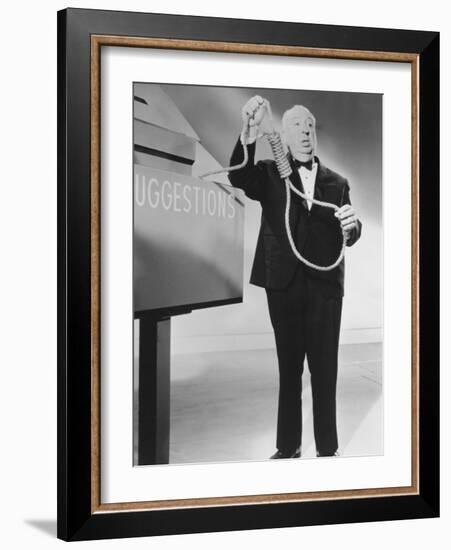 Alfred Hitchcock, Alfred Hitchcock Presents, 1955-null-Framed Photographic Print