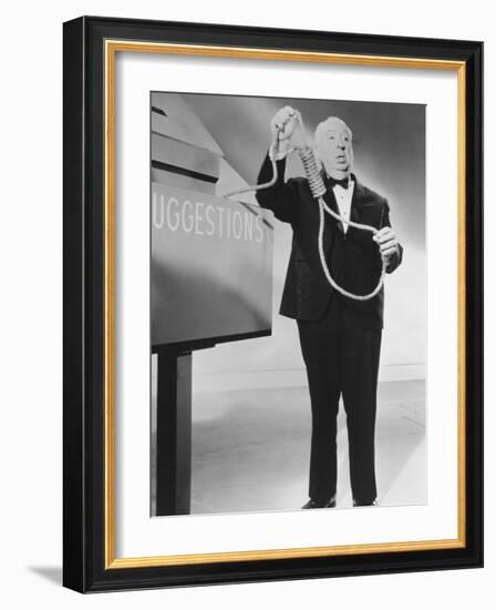 Alfred Hitchcock, Alfred Hitchcock Presents, 1955-null-Framed Photographic Print