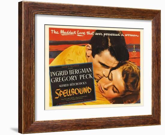 Alfred Hitchcock's Spellbound, 1945, "Spellbound" Directed by Alfred Hitchcock-null-Framed Giclee Print