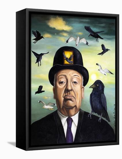 Alfred Hitchcock-Leah Saulnier-Framed Premier Image Canvas