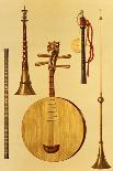 Two Sitars and a Rudra Vina, Indian, from 'Musical Instruments'-Alfred James Hipkins-Giclee Print