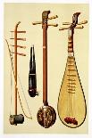 A Huqin and Bow, a Sheng, a Sanxian and a Pipa, Chinese Instruments from 'Musical Instruments'-Alfred James Hipkins-Giclee Print