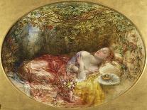 A Subject from the Sleeping Palace-Alfred Woolmer-Framed Premier Image Canvas