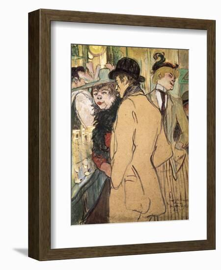 Alfred La Guigne-Henri de Toulouse-Lautrec-Framed Art Print