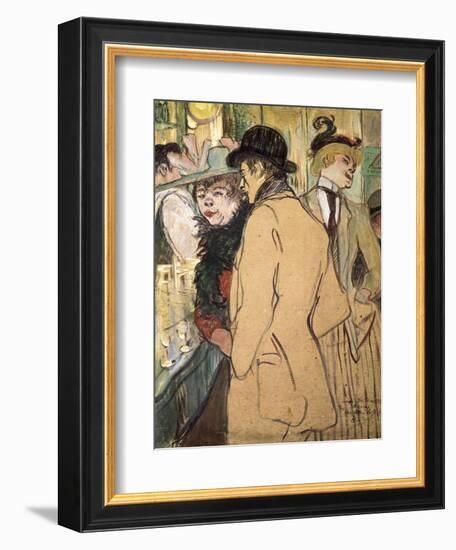 Alfred La Guigne-Henri de Toulouse-Lautrec-Framed Art Print