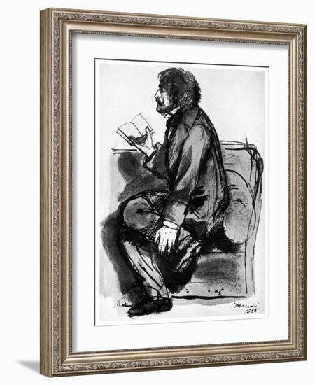 Alfred, Lord Tennyson, British Poet, 1855-Dante Gabriel Rossetti-Framed Giclee Print