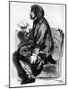 Alfred, Lord Tennyson, British Poet, 1855-Dante Gabriel Rossetti-Mounted Giclee Print