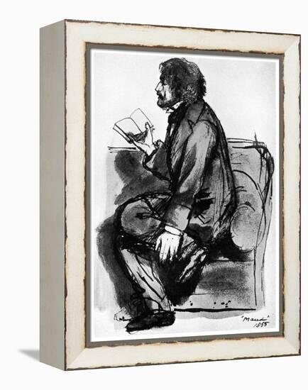 Alfred, Lord Tennyson, British Poet, 1855-Dante Gabriel Rossetti-Framed Premier Image Canvas