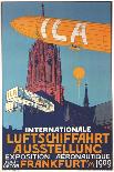 International Air Travel Exhibition Above The Frankfurt Cathedral-Alfred Nathaniel Oppenheim-Mounted Art Print